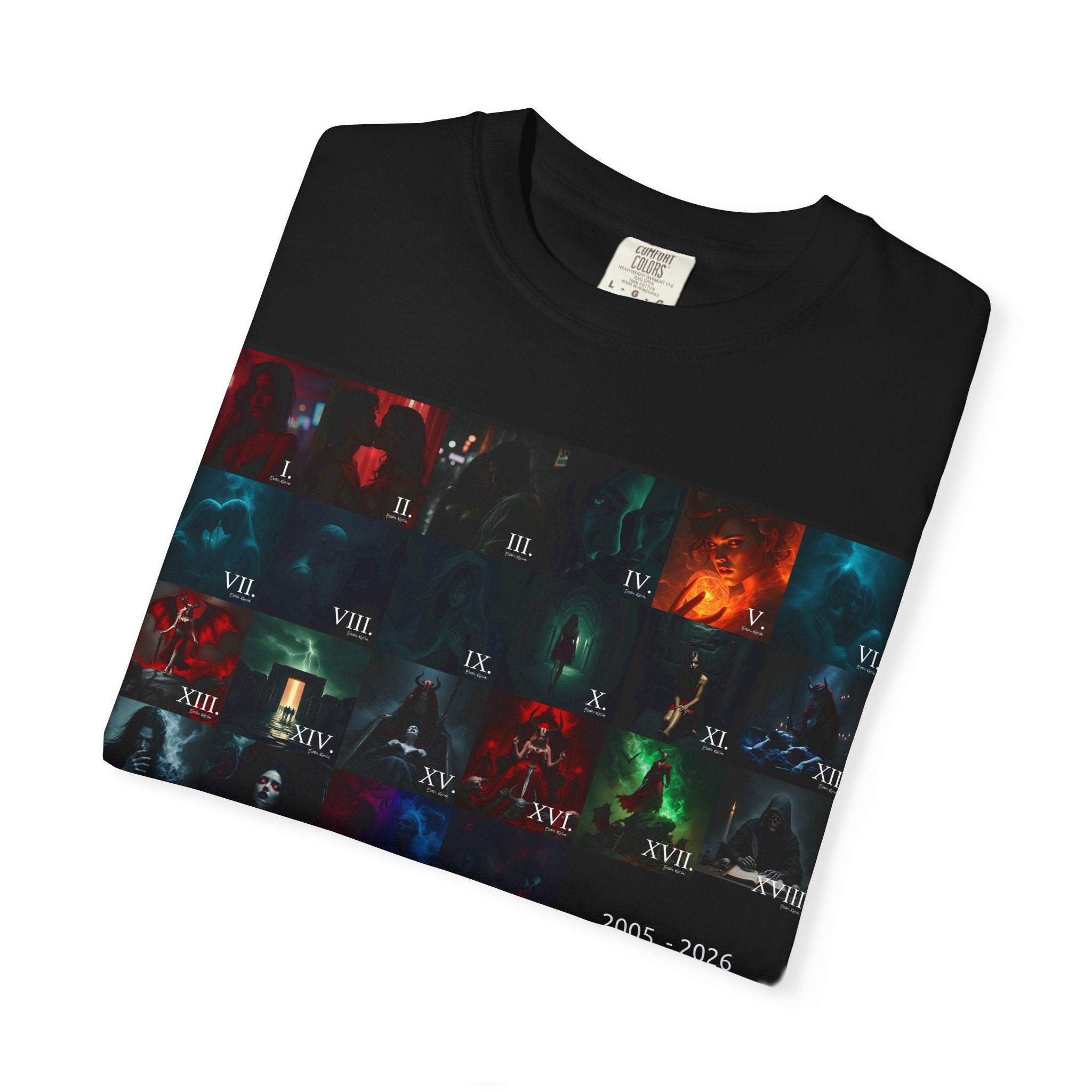 Anniversary Album Merch  T-Shirt — Dark Techno Album Art Collage
