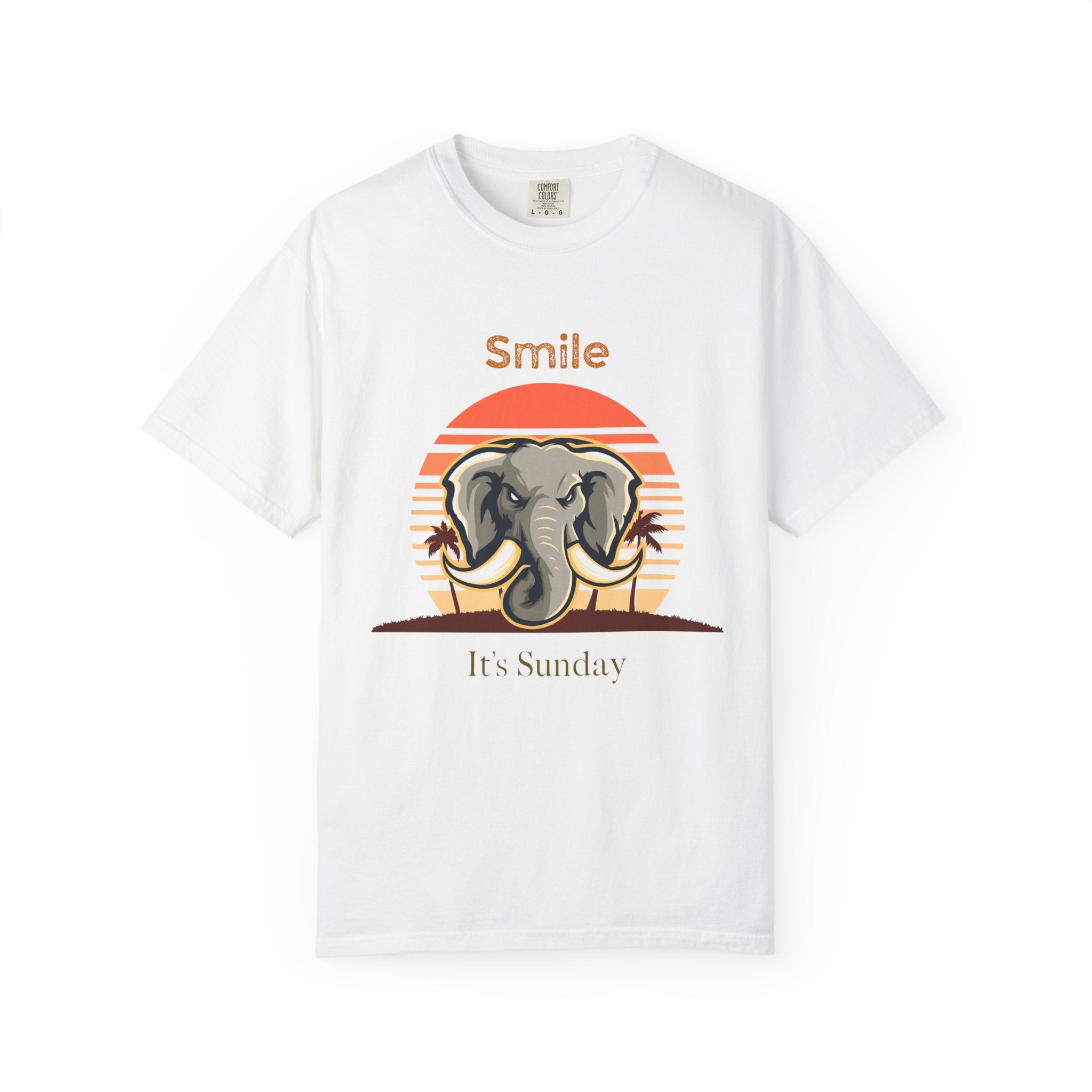 Smile It’s Sunday Elephant T-Shirt