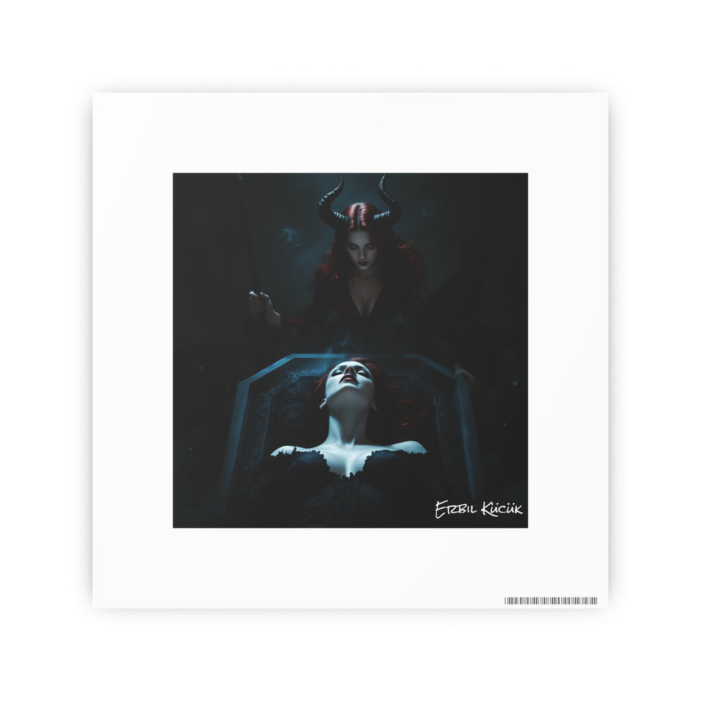 Dark Fantasy Photo Art Poster — 'Ritual of the Night' Gothic Wall Print