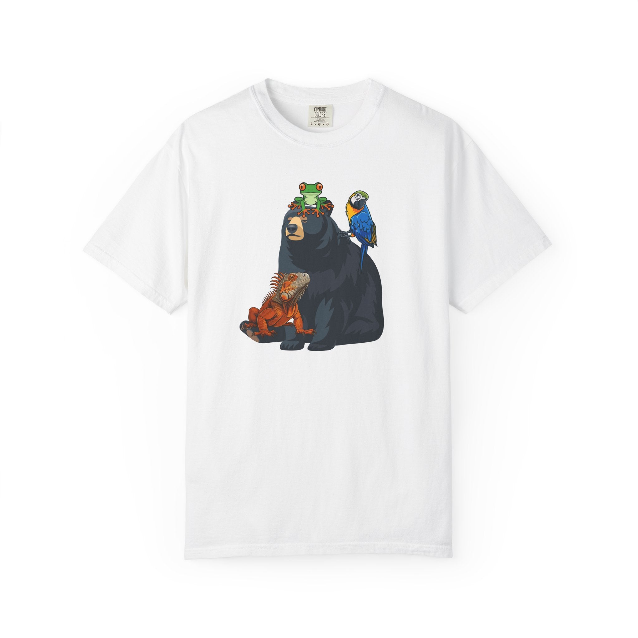 Bear and Reptiles Animal Crew T-Shirt