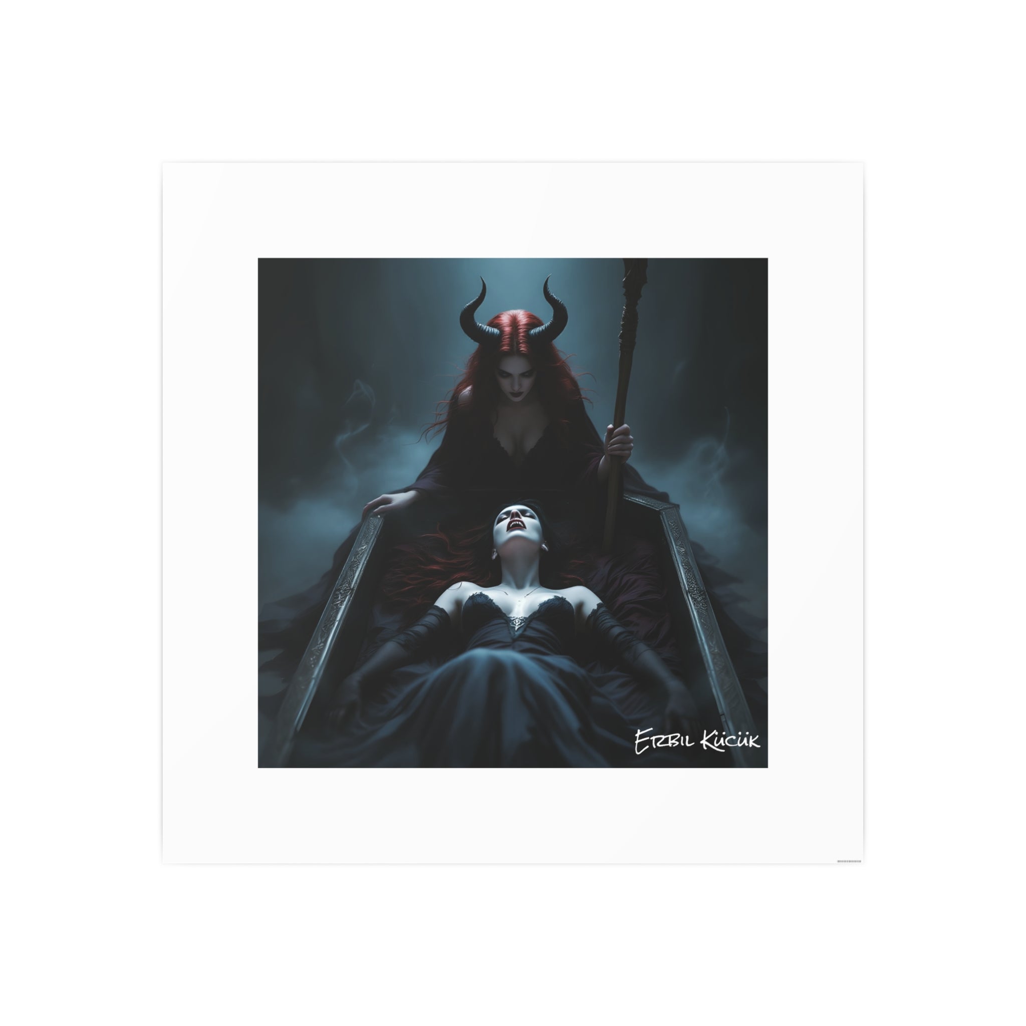 Dark Fantasy Art Poster — Queen of Shadows Photo Print